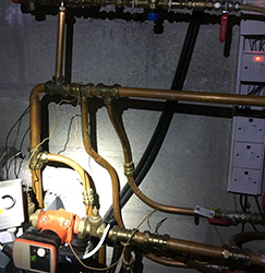 Gas line installation